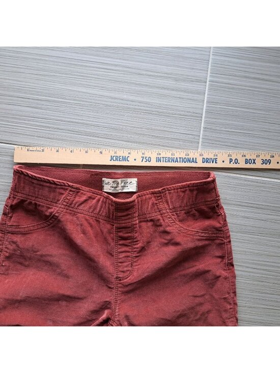 We The Free Rust Brown Flare Corduroy Pants Womens Size 27 Made Pull On Boho - Picture 4 of 12